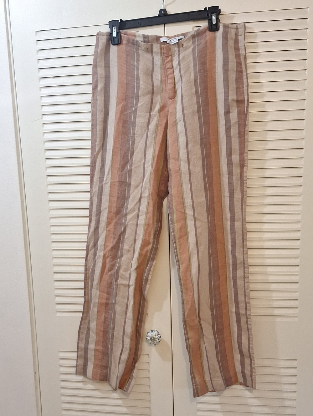 Zara Striped Boho Linen Pants.